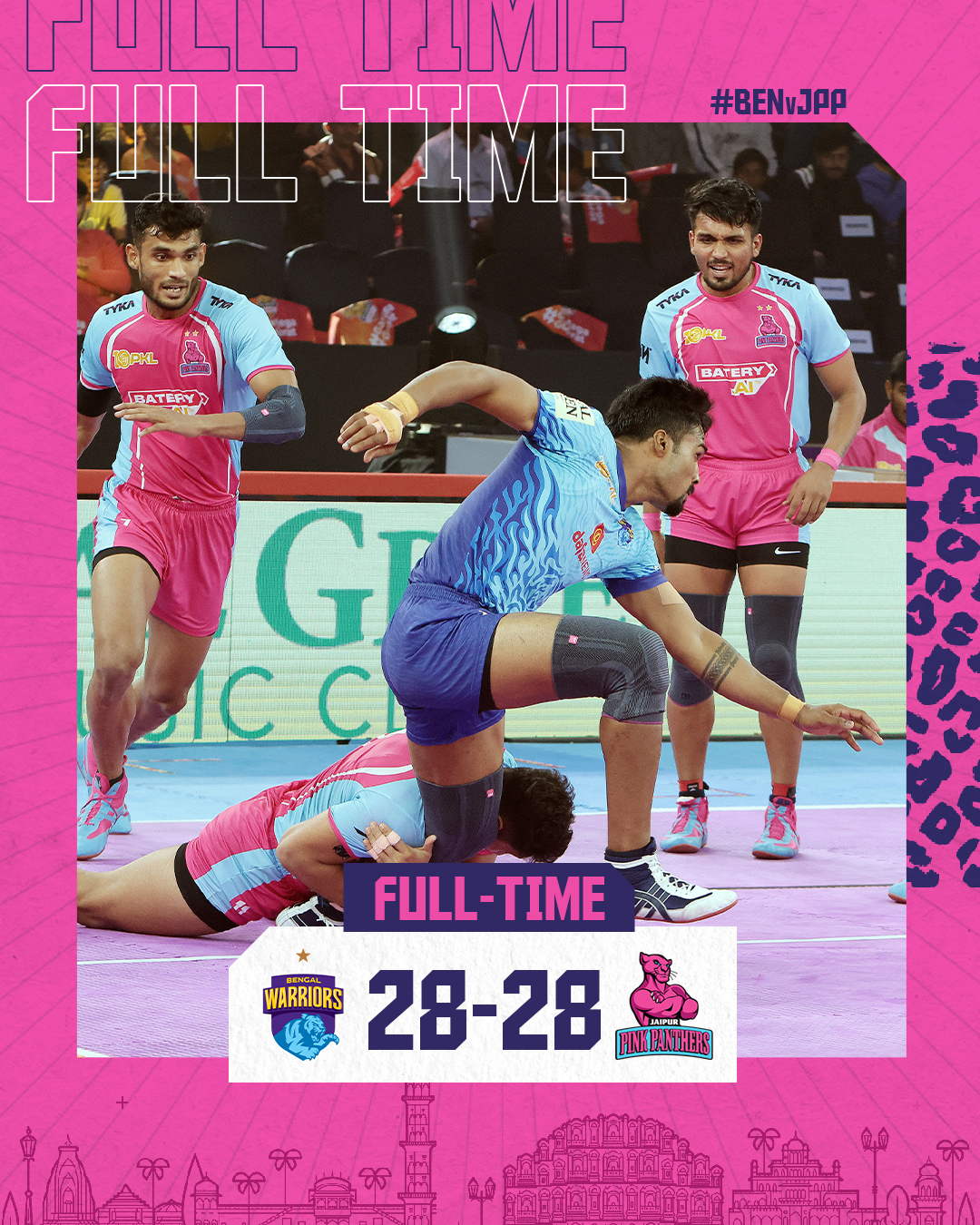 PKL 2023 Match 10 Jaipur Pink Panthers Offer A Thrilling Stalemate