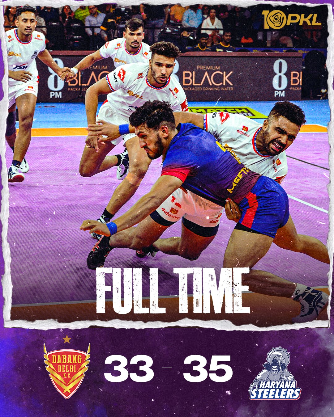 PKL 2023 : Match 17 - Haryana Steelers Dominate Dabang Delhi K.C. In ...